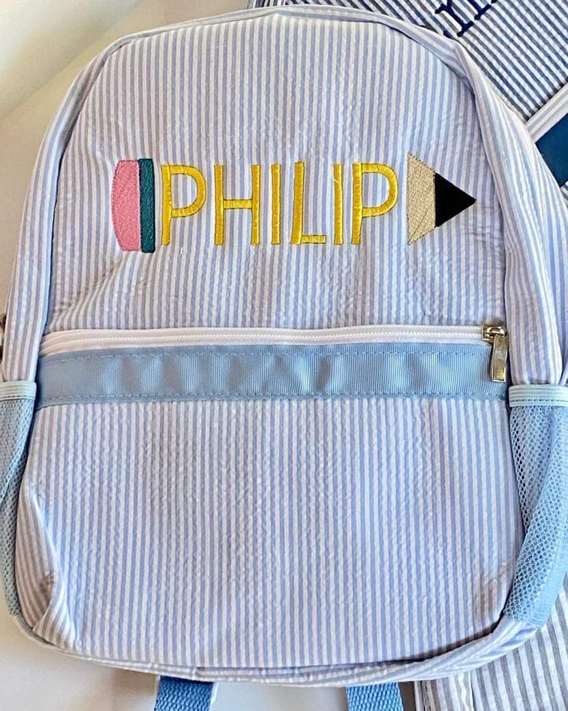 Seesucker Toddler Backpack