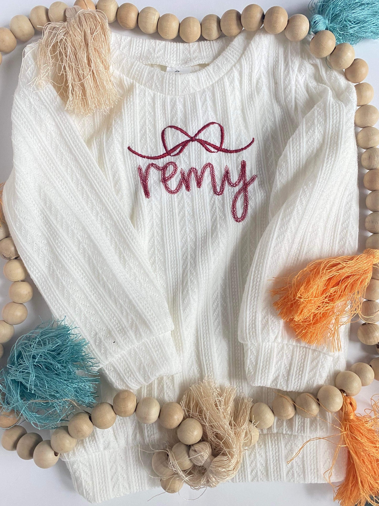 Toddler Sweater With Bow