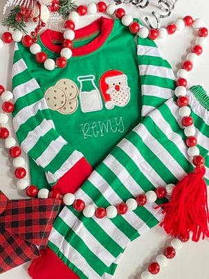 Milk & Cookies With Santa Pajamas