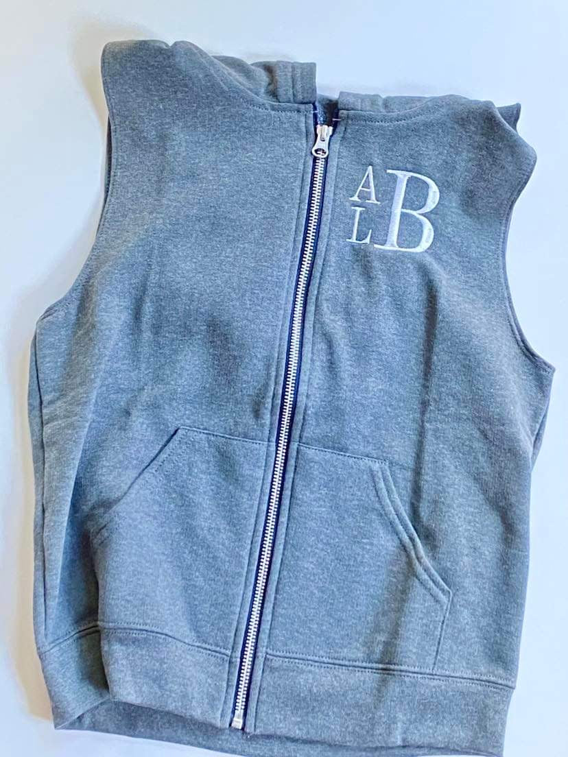 Monogrammed Youth Vest