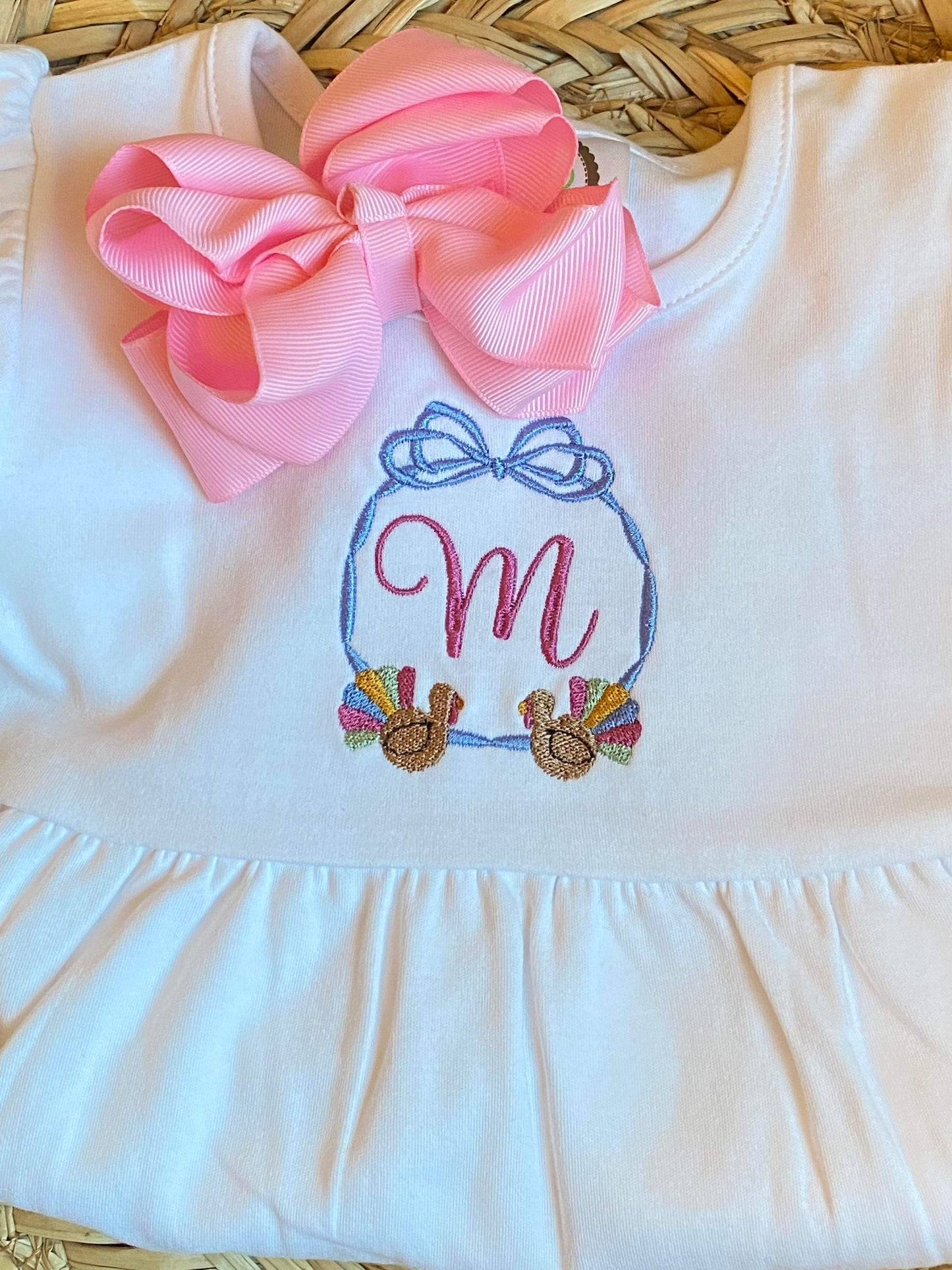 Turkey Wreath With Monogram