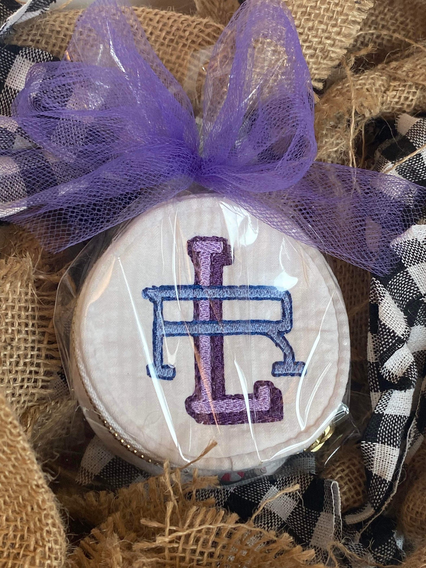 Button Bag With Initials