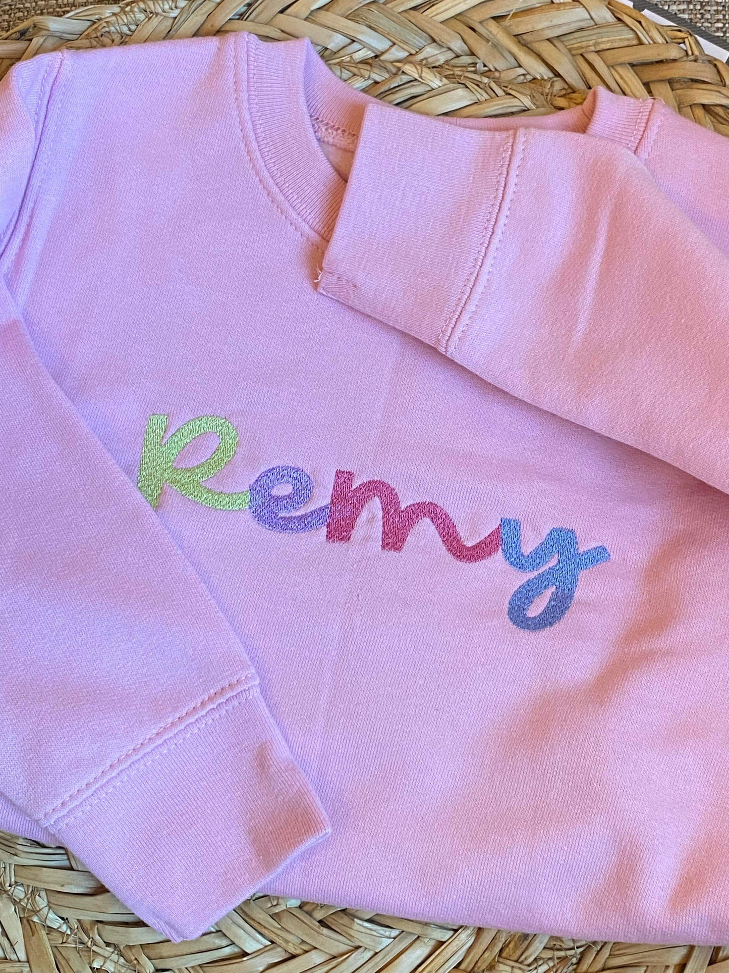 Pink Sweatshirt With Name