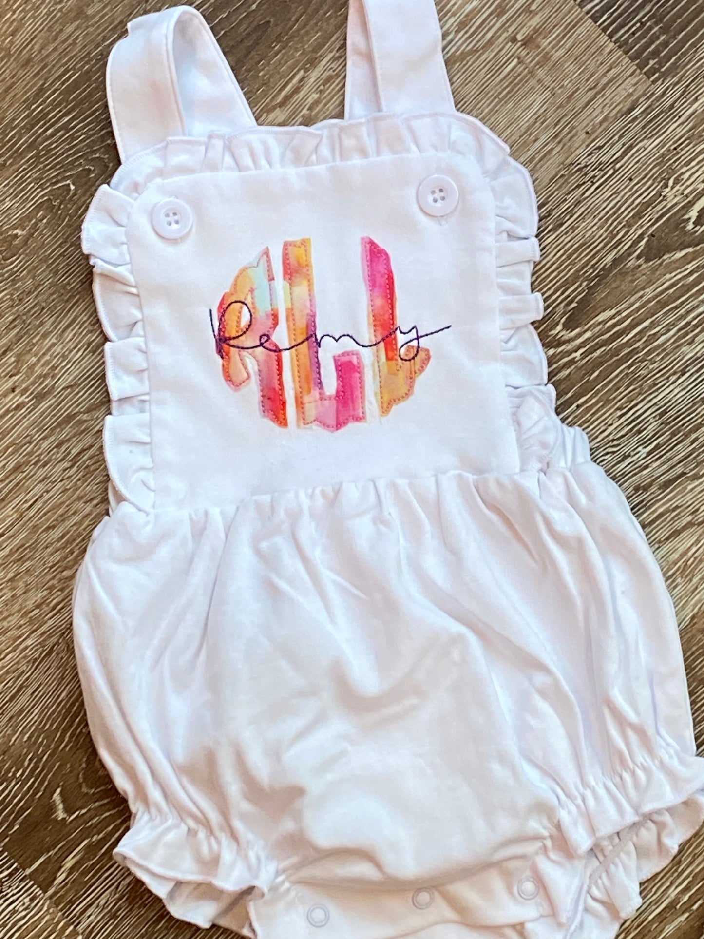 Tie Dye Monogram with Name