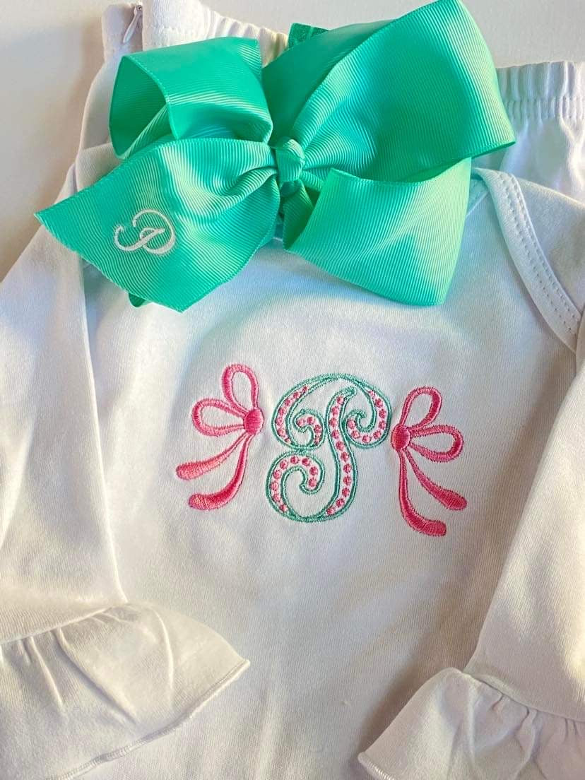 Ruffle Baby Gown