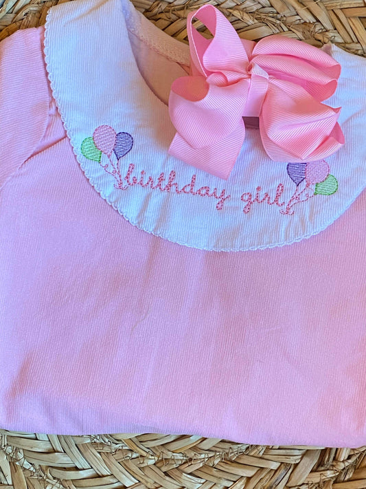 Birthday Girl Long Sleeve Romper